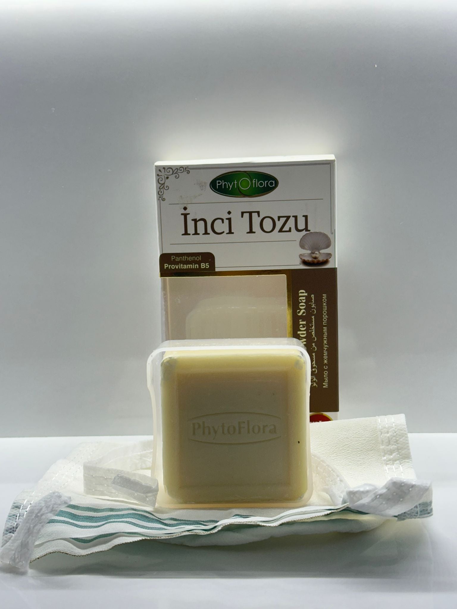 Pearl Powder Soap with Turkish Loofah 125 gr
