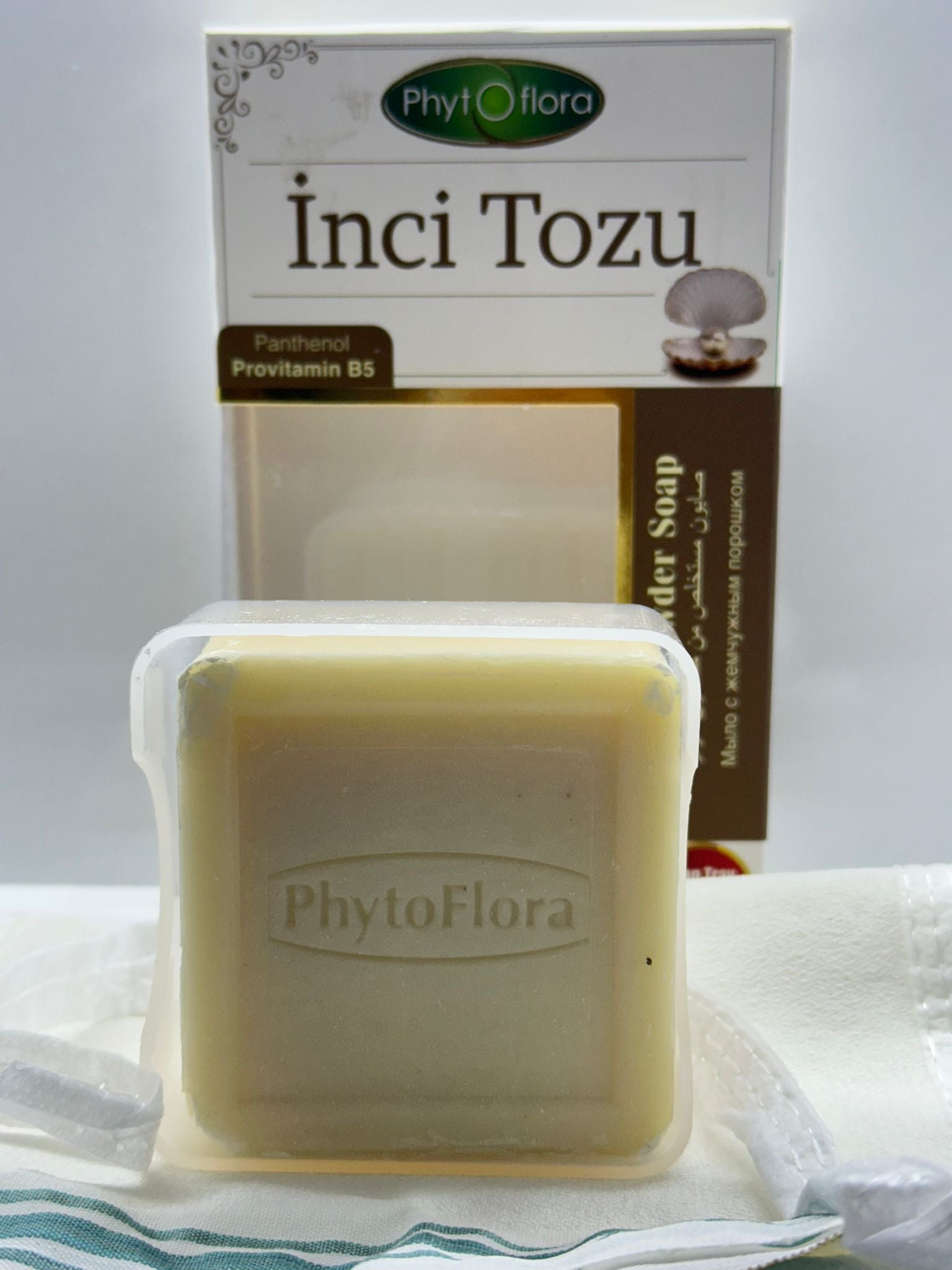 Pearl Powder Soap with Turkish Loofah 125 gr
